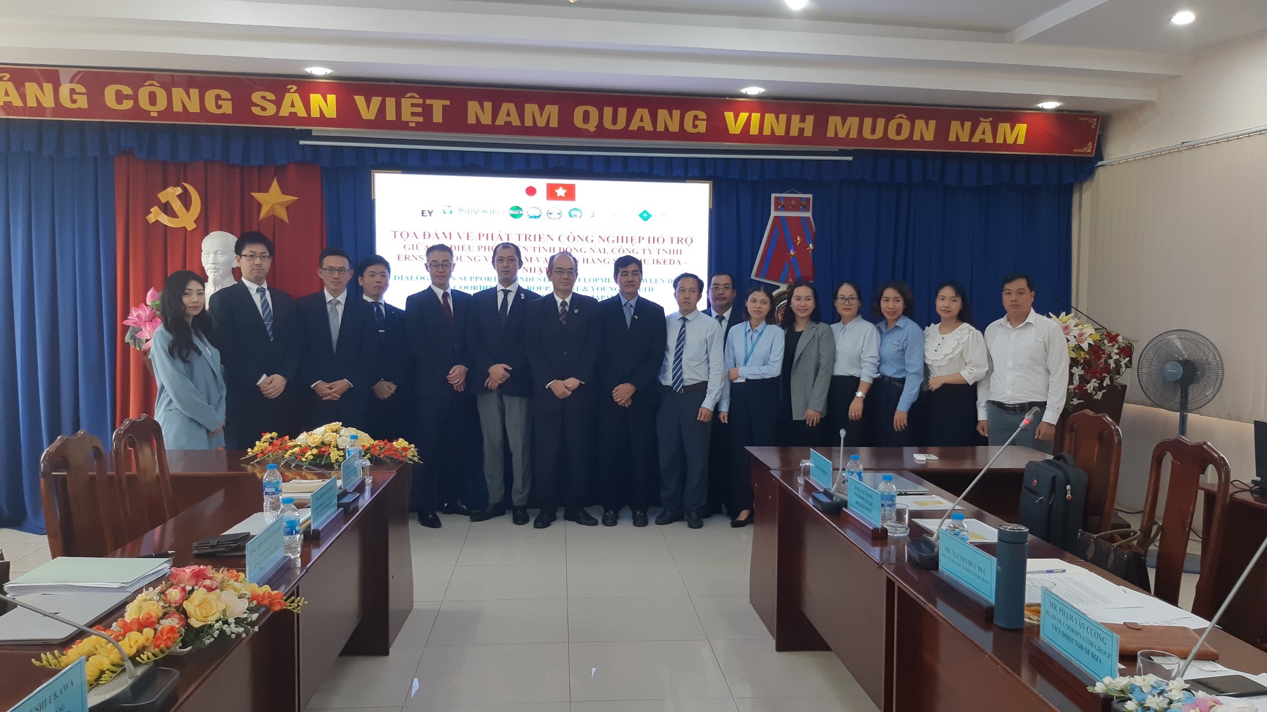 Tổ Điều phối viên Xúc tiến Phát triển Công nghiệp Hỗ trợ tỉnh Đồng Nai tiếp Công Ty Tnhh Ernst & Young Việt Nam Và Ngân Hàng Senshu Ikeda (Nhật Bản)